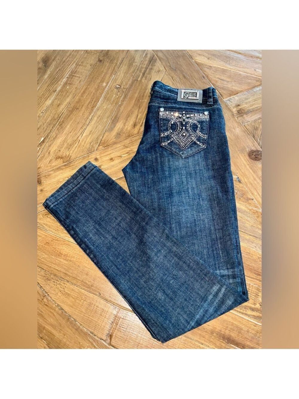 Grace in LA USA sparkly jeans with all the rhinestones - size 11 w/some stretch